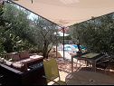Apartmány Olive Garden - swimming pool: A1(4), A2(4), A3(4), SA4(2), SA5(2) Biograd - Riviéra Biograd  - spoločná terasa