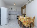 Apartmány Silvana - economy apartments : A1(4), A3(2+1), A2(2) Supetar - Ostrov Brač  - Apartmán - A1(4): kuhyňa a jedáleň