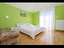 Apartmány Ljuba - nice garden: A2(4+1) Plavi, A4(8+1), A1(2+2) Okrug Gornji - Ostrov Čiovo  - Apartmán - A2(4+1) Plavi: spálňa