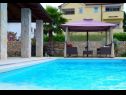 Dovolenkovy dom Berna - pool house: H(6+1) Malinska - Ostrov Krk  - Chorvátsko  - bazén