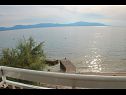 Apartmány Bale - right at the beach: A1 Plaza(4) Brist - Riviéra Makarska  - pohľad na more