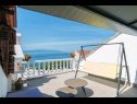 Apartmány Jure - terrace with amazing sea view: A1 Leona (6+2), A2 Ivano (6+2) Brist - Riviéra Makarska  - dom