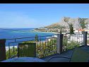 Apartmány Iva - with beautiful view: A1(4+1) Omiš - Riviéra Omiš  - dom