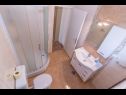 Apartmány Rezikica - green oasis; A1(7), A2(9) Palit - Ostrov Rab  - Apartmán - A1(7): kúpelňa s toaletou