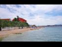 Apartmány Sor - on the beach: SA1(2+1), A1(4+1), A2(2+2), A3(2+2) Bibinje - Riviéra Zadar  - pláž