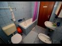 Apartmány Ankica - 150 m from beach: A1(2+2), A2(5), A3(4+1), A4(2+2) Zadar - Riviéra Zadar  - Apartmán - A3(4+1): kúpelňa s toaletou