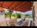 Dovolenkovy dom Lumos - panoramic view & olive garden: H(10) Postira - Ostrov Brač  - Chorvátsko  - terasa