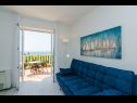 Apartmány a izby Villa Bouganvillea - sea view & garden: A1 Deluxe (2+1), A2 Superior (2+1), A3 Comfort (2+1), A4 Premium (2+1), R1 Deluxe (2), R2 Comfort (2) Mlini - Riviéra Dubrovnik  - Apartmán - A1 Deluxe (2+1): obývačka