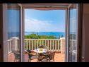 Apartmány a izby Villa Bouganvillea - sea view & garden: A1 Deluxe (2+1), A2 Superior (2+1), A3 Comfort (2+1), A4 Premium (2+1), R1 Deluxe (2), R2 Comfort (2) Mlini - Riviéra Dubrovnik  - Apartmán - A1 Deluxe (2+1): terasa