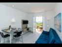 Apartmány a izby Villa Bouganvillea - sea view & garden: A1 Deluxe (2+1), A2 Superior (2+1), A3 Comfort (2+1), A4 Premium (2+1), R1 Deluxe (2), R2 Comfort (2) Mlini - Riviéra Dubrovnik  - Apartmán - A1 Deluxe (2+1): obývačka