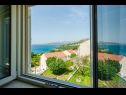 Apartmány a izby Villa Bouganvillea - sea view & garden: A1 Deluxe (2+1), A2 Superior (2+1), A3 Comfort (2+1), A4 Premium (2+1), R1 Deluxe (2), R2 Comfort (2) Mlini - Riviéra Dubrovnik  - Apartmán - A3 Comfort (2+1): pohľad z okna