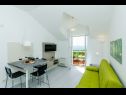 Apartmány a izby Villa Bouganvillea - sea view & garden: A1 Deluxe (2+1), A2 Superior (2+1), A3 Comfort (2+1), A4 Premium (2+1), R1 Deluxe (2), R2 Comfort (2) Mlini - Riviéra Dubrovnik  - Apartmán - A3 Comfort (2+1): obývačka