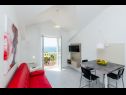Apartmány a izby Villa Bouganvillea - sea view & garden: A1 Deluxe (2+1), A2 Superior (2+1), A3 Comfort (2+1), A4 Premium (2+1), R1 Deluxe (2), R2 Comfort (2) Mlini - Riviéra Dubrovnik  - Apartmán - A4 Premium (2+1): obývačka