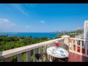 Apartmány a izby Villa Bouganvillea - sea view & garden: A1 Deluxe (2+1), A2 Superior (2+1), A3 Comfort (2+1), A4 Premium (2+1), R1 Deluxe (2), R2 Comfort (2) Mlini - Riviéra Dubrovnik  - Apartmán - A4 Premium (2+1): pohlad z terasy