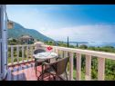 Apartmány a izby Villa Bouganvillea - sea view & garden: A1 Deluxe (2+1), A2 Superior (2+1), A3 Comfort (2+1), A4 Premium (2+1), R1 Deluxe (2), R2 Comfort (2) Mlini - Riviéra Dubrovnik  - Apartmán - A4 Premium (2+1): terasa