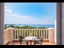 Apartmány a izby Villa Bouganvillea - sea view & garden: A1 Deluxe (2+1), A2 Superior (2+1), A3 Comfort (2+1), A4 Premium (2+1), R1 Deluxe (2), R2 Comfort (2) Mlini - Riviéra Dubrovnik  - Izba - R1 Deluxe (2): terasa