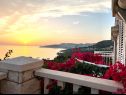 Apartmány a izby Villa Bouganvillea - sea view & garden: A1 Deluxe (2+1), A2 Superior (2+1), A3 Comfort (2+1), A4 Premium (2+1), R1 Deluxe (2), R2 Comfort (2) Mlini - Riviéra Dubrovnik  - Apartmán - A4 Premium (2+1): pohlad z terasy