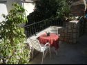 Apartmány Ruka - free barbecue: A1(2), A2(2+1), A3(3) Mali Lošinj - Ostrov Lošinj  - Apartmán - A1(2): záhradná terasa