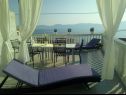 Apartmány Jure - terrace with amazing sea view: A1 Leona (6+2), A2 Ivano (6+2) Brist - Riviéra Makarska  - Apartmán - A2 Ivano (6+2): terasa
