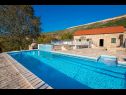 Dovolenkovy dom Stipe - with pool : H(6+1) Rascane - Riviéra Makarska  - Chorvátsko  - H(6+1): bazén