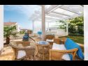 Apartmány Big blue - terrace lounge: A1(4) Vodice - Riviéra Šibenik  - Apartmán - A1(4): záhradná terasa