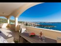 Apartmány Marijan - beautiful view: A1(6) Trogir - Riviéra Trogir  - Apartmán - A1(6): pohlad z terasy