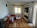 Apartmány Igi - in the beach camp: A1 Porat (6), A2 Porat(6) Sušica - Ostrov Ugljan  - Apartmán - A1 Porat (6): obývačka