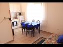 Apartmány a izby Jagoda - comfy and cozy : A1 Lijevi (3+2), A2 Desni (3+2), R1(4) Zadar - Riviéra Zadar  - Apartmán - A2 Desni (3+2): kuhyňa a jedáleň