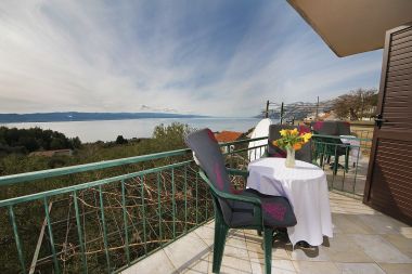 Apartmány Panorama - terrace with sea view: A1(4) Brela - Riviéra Makarska 